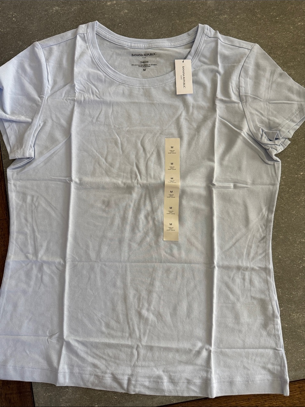 Banana Republic Women's Pale Blue Crew Neck Tee